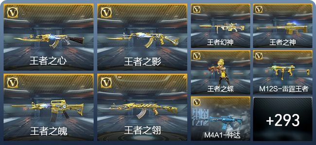 穿越火线：枪战王者33王者武器 302英雄武器 10英雄角色 625万化 枪皇SSS