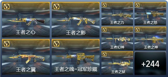 穿越火线：枪战王者28王者武器 253英雄武器 11英雄角色 391万化 枪皇