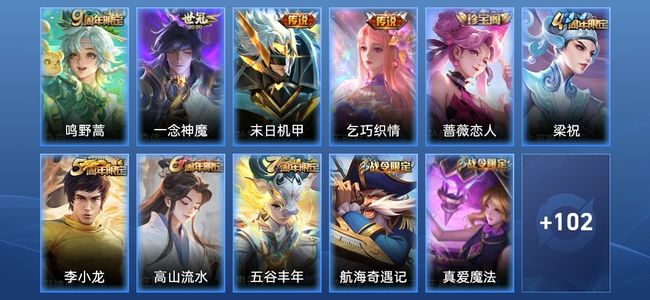 王者荣耀V6 4传说 28史诗 113皮肤 120英雄 至尊星耀IV