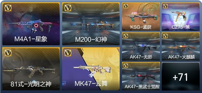 穿越火线:枪战王者V6 1王者武器 117英雄武器 新锐