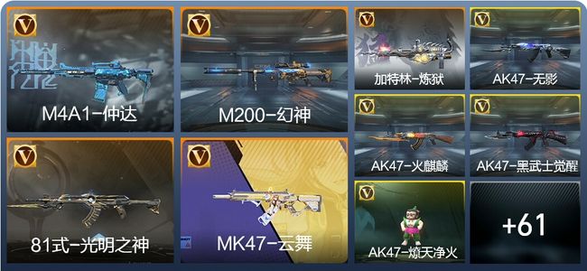 穿越火线：枪战王者V2 4王者 166英雄武器 大师