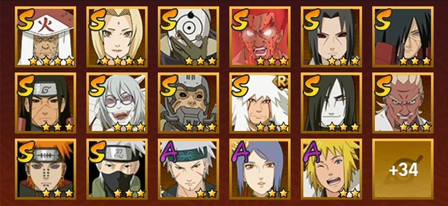 火影忍者V11 14S忍 37A忍 188忍 2511S碎片 17通灵 1000W战力 前500名 中忍