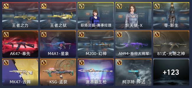 穿越火线：枪战王者V6 2王者 134英雄武器 3英雄角色 257万化 新锐
