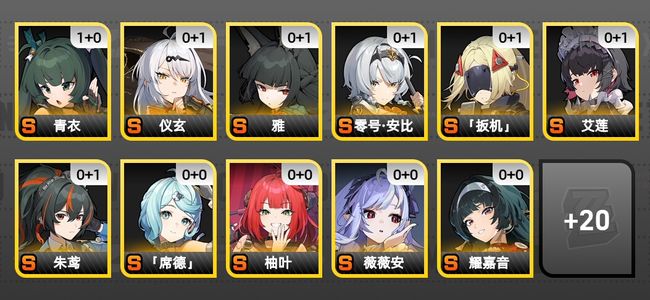 绝区零42黄 29角色黄 19S角色 13S音擎 15S邦布 男主 60