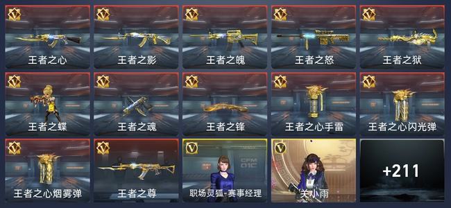 穿越火线：枪战王者V8 12王者 215英雄武器 10英雄角色 166万化 专家S
