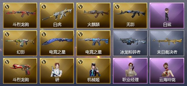 穿越火线（CF）8V武器 2V角色 2皮肤 可排位 枪王