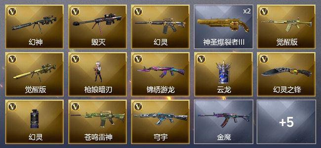 穿越火线（CF）12V武器 1V角色 2皮肤 可排位 大师