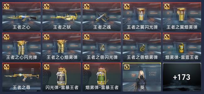 穿越火线：枪战王者V6 13王者 233英雄武器 1英雄角色 325万化 新锐