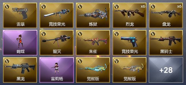 穿越火线（CF）36V武器 3V角色 11皮肤 可排位 传奇