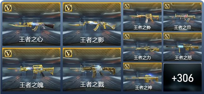 穿越火线：枪战王者V8 31王者武器 365英雄武器 11英雄角色 640万化 枪圣SSS