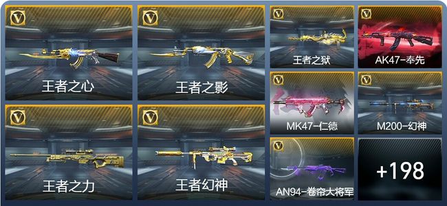 穿越火线：枪战王者V8 14王者武器 216英雄武器 6英雄角色 561万化 专家