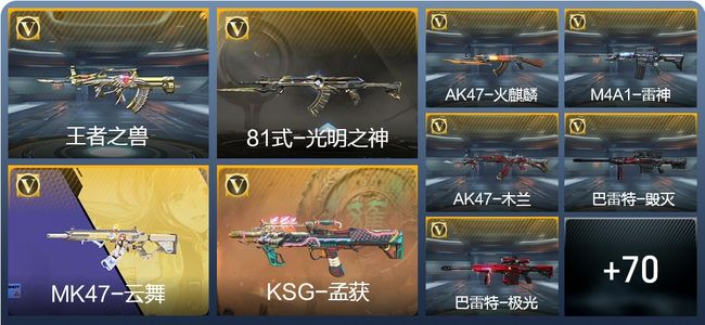 穿越火线：枪战王者2王者武器 79英雄武器 4英雄角色 132万化 大师