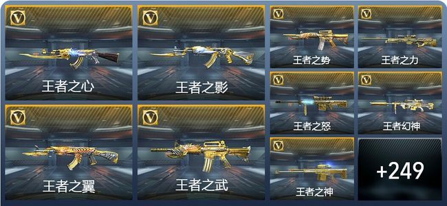 穿越火线：枪战王者V9 30王者武器 270英雄武器 8英雄角色 397万化 枪皇SSS