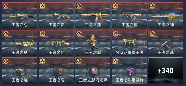 穿越火线：枪战王者20王者 341英雄武器 13英雄角色 607万化 枪王SSS