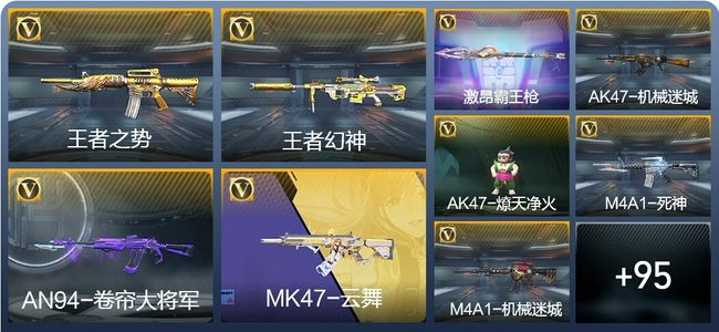 穿越火线：枪战王者V5 5王者武器 104英雄武器 1英雄角色 153万化 枪王SSS