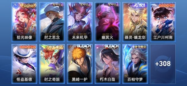 王者荣耀V8 1典藏 1无双 3星传说 25传说 101史诗 317皮肤 荣耀王者