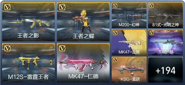 穿越火线：枪战王者V5 7王者武器 203英雄武器 4英雄角色 440万化 枪皇SSS