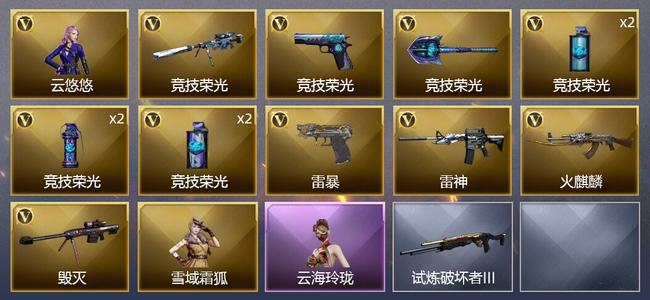 穿越火线（CF）13V武器 1V角色 5皮肤 可排位 大师