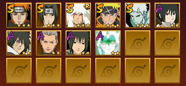 火影忍者5S忍 5A忍 33忍 520S碎片 5通灵 100W内战力 下忍