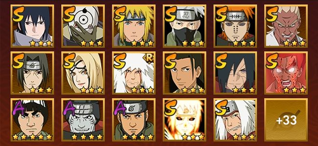 火影忍者V10 15S忍 35A忍 159忍 1764S碎片 22通灵 900W战力 前1000名 中忍