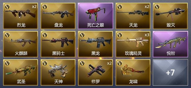 穿越火线（CF）1王者武器 22V武器 1V角色 3皮肤 可排位 新锐