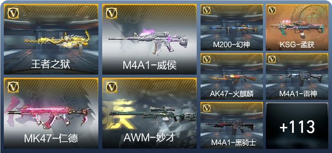 穿越火线：枪战王者V4 2王者武器 162英雄武器 1英雄角色 245万化 专家