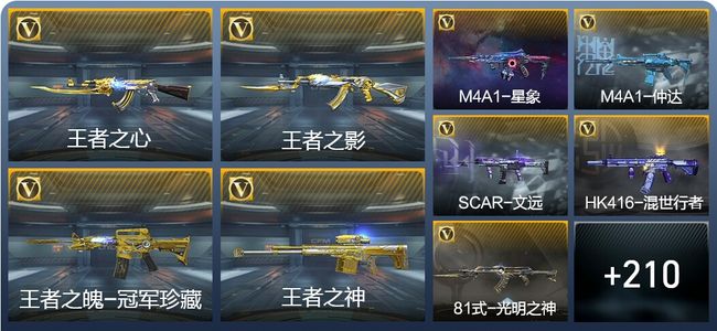 穿越火线：枪战王者V7 13王者武器 233英雄武器 9英雄角色 563万化 专家