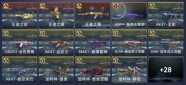 穿越火线：枪战王者3王者 42英雄武器 49万化 新锐