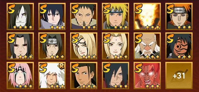 火影忍者V10 20S忍 28A忍 149忍 2462S碎片 17通灵 700W战力 前1000名 暗部