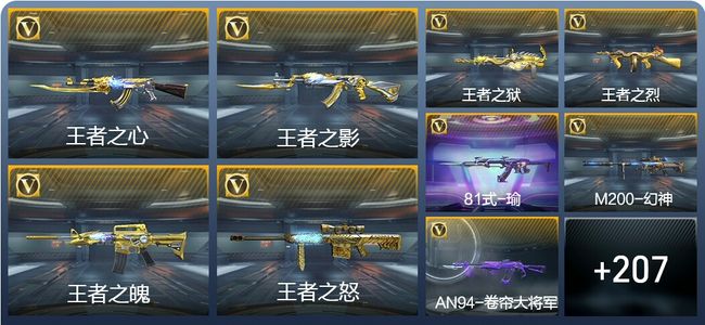 穿越火线：枪战王者V8 15王者武器 216英雄武器 8英雄角色 418万化 大师