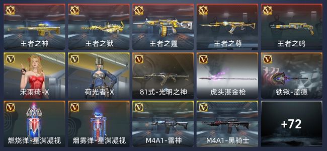 穿越火线：枪战王者5王者 94英雄武器 2英雄角色 100万化 枪王S