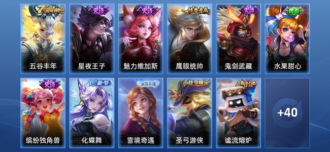 王者荣耀8史诗 51皮肤 至尊星耀IV