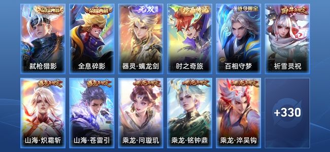王者荣耀V9 2典藏 1无双 33传说 90史诗 342皮肤 至尊星耀III