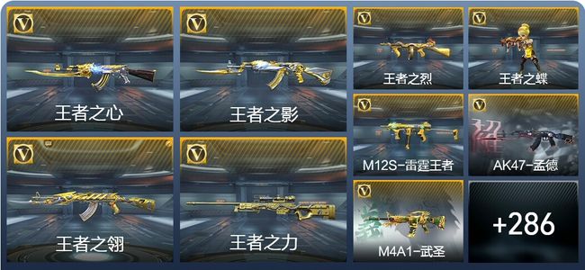 穿越火线：枪战王者32王者武器 295英雄武器 9英雄角色 379万化 专家S