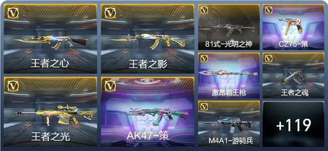 穿越火线：枪战王者V6 6王者武器 135英雄武器 3英雄角色 273万化 专家