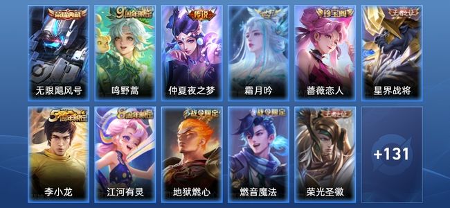 王者荣耀1典藏 3传说 37史诗 142皮肤 123英雄 至尊星耀IV