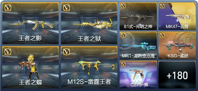 穿越火线：枪战王者V5 6王者武器 204英雄武器 7英雄角色 408万化 大师