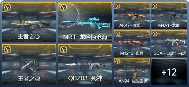 穿越火线：枪战王者3王者武器 21英雄武器 1英雄角色 15万化 专家S