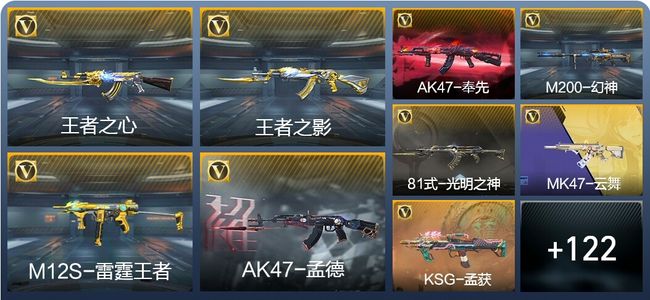 穿越火线：枪战王者V6 5王者武器 131英雄武器 3英雄角色 259万化 专家S