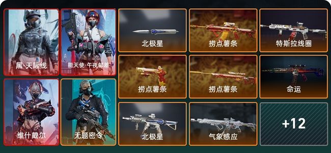 三角洲行动总资产77M 5干员外观 1传说近战 24传说枪械 黑鹰