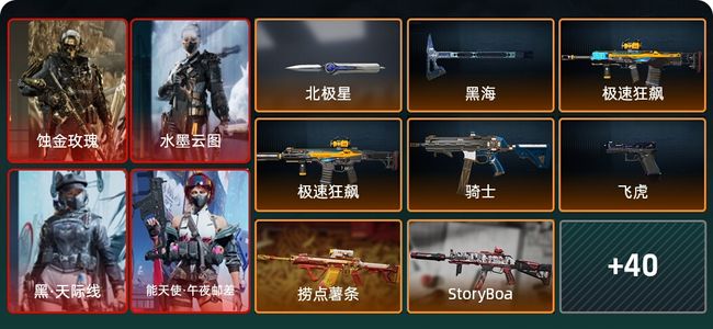 三角洲行动总资产336M 7干员外观 3传说近战 黑鹰