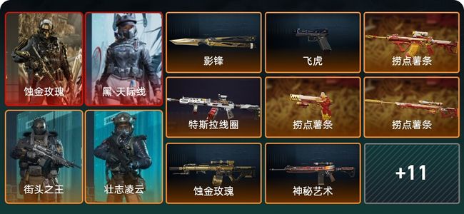 三角洲行动总资产162M 8干员外观 钻石