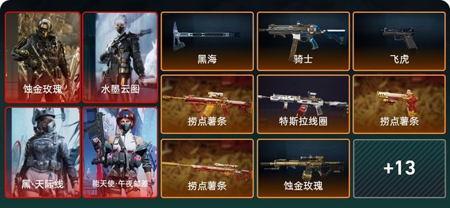 三角洲行动总资产117M 8干员外观 1传说近战 24传说枪械 钻石