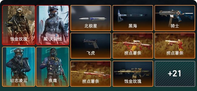 三角洲行动总资产82M 8干员外观 2传说近战 27传说枪械 钻石