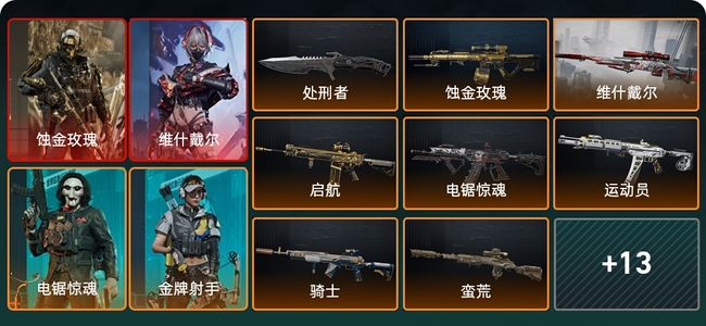 三角洲行动总资产79M 6干员外观 1传说近战 20传说枪械 黑鹰