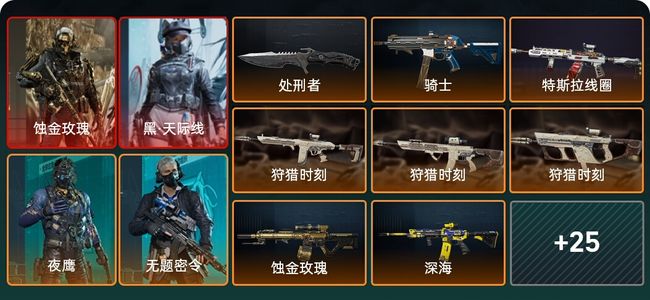 三角洲行动总资产20M 9干员外观 1传说近战 32传说枪械 黄金
