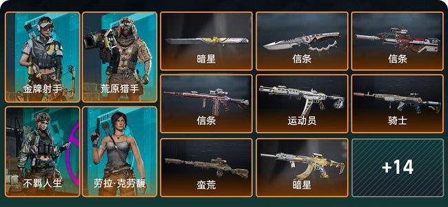 三角洲行动总资产89M 4干员外观 2传说近战 24传说枪械 黑鹰