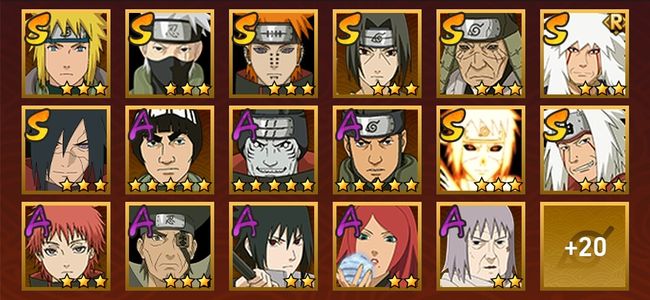 火影忍者V5 10S忍 27A忍 137忍 1400S碎片 19通灵 900W战力 前500名 中忍