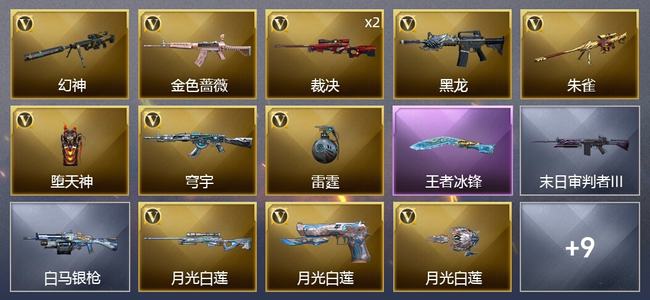 穿越火线（CF）1王者武器 12V武器 2V角色 9皮肤 可排位 枪王
