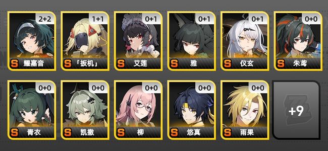 绝区零42黄 30角色黄 20S角色 10S音擎 男主 59